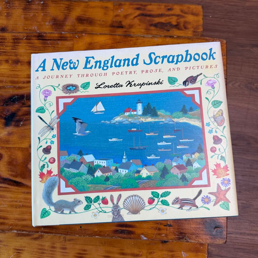 Vintage 1994 A New England Scrapbook Hardcover Book
